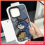 Ốp Lưng Tương Thích Cho IPhone 17 11 16 15 14 13 12 Pro Max Air XS XR X MAX 7Plus 16 15 14 Plus Dễ Thương Marie Cat Hoa Nơ Cặp Đôi Kết Cấu Da