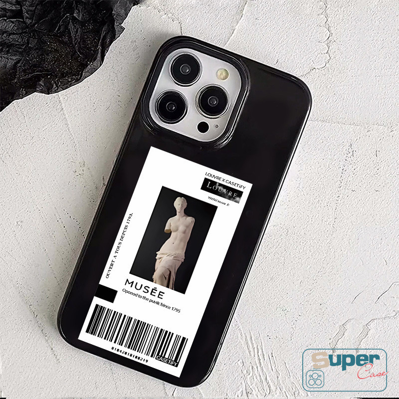Ốp Lưng Tương Thích Cho IPhone 17 15 13 11 16 14 12 Pro Max Air 12 16 15 14 17 13 Pro 14 6 8 16 15 Plus X XR XS Max SE 2020 Điêu Khắc Nghệ Thuật Thời Trang Cánh Tay Gãy Mã Vạch Sao Kim Bìa mềm