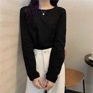 Áo thun trơn giấy tay đài form rộng dành cho nữ phong cách dịu dàng( kh kèm áo quây)