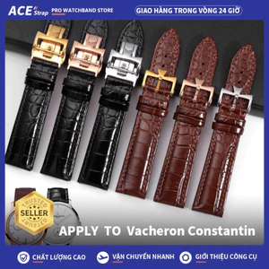 Áp dụng cho dây đeo đồng hồ da cá sấu Vacheron Constantin 18mm 20mm 22mm