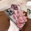 ốp lưng iphone Bảo vệ bốn góc gấu hồng Cho Iphone 7 xs xr 11 12 13 14 15 16 Pro Max Plus