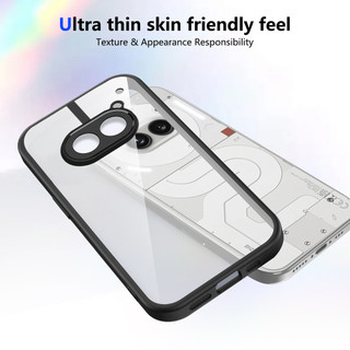 For Nothing Điện thoại Nothing Phone 2A / 2A Plus 5G Ốp lưng cứng trong suốt Khung silicon mềm chống rơi Vỏ mỏng chống sốc
