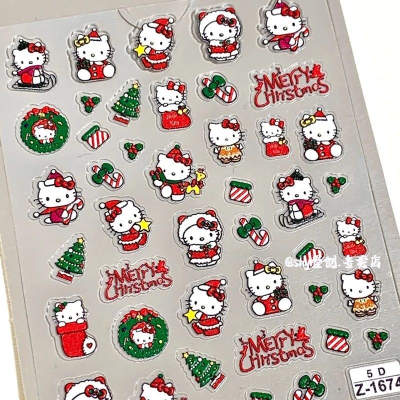 🔥 Tuần lộc 🔥 Móng tay bấm Người tuyết Phong cách Y2K Tự dính Ông già Noel lễ hội Đề can nghệ thuật làm móng Giáng sinh có hàng sẵn Miếng dán móng tay ☟Giáng Sinh Mới Hello Kitty Cứu Trợ Stereo Móng Tay Nghệ Thuật Miếng Dán Dễ Thương Dính Móng Tay Camera