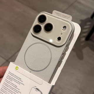 Ốp điện thoại di động hút từ tính hình tròn mịn sang trọng cho iPhone17 16 15 14 13 12 Pro Max bảo vệ camera chống sốc chống rơi mặt sau cứng