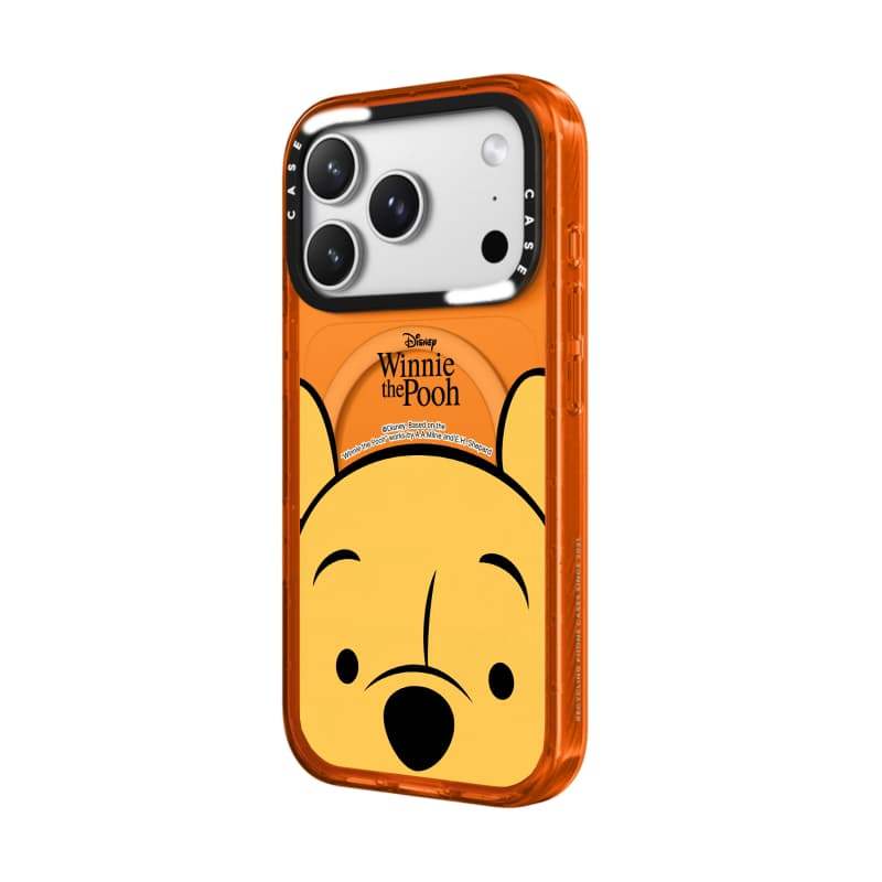 CASECASE X Đầu Lớn Winnie the Pooh Cam Trong Suốt Cứng Hút Từ Tính Tác Động Dành Cho Apple IPhone 12 13 14 15 16 17 Pro Max Air Plus Có Hộp