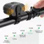 Đèn pha LED xe đạp FUHUIOT, còi đèn pha xe đạp 2 trong 1 nguồn sáng kép, còi lớn siêu sáng 120dB đa chức năng Chuông chống nước Đèn còi xe đạp leo núi