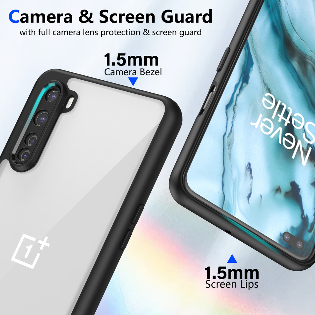 Ốp lưng OnePlus Nord 5G Vỏ 6,44 inch Model AC2001, AC2003 Vỏ trong suốt mờ thời trang cho OnePlus Nord 5G Vỏ điện thoại