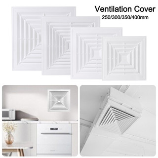Lưới tản nhiệt thông hơi COZYNEST, có nắp thông gió màu trắng, nhựa vuông hoạt động im lặng Lỗ thông hơi làm mát phòng tắm