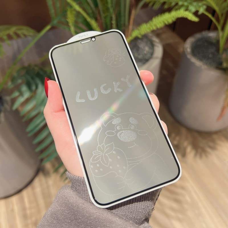 Phim bảo vệ màn hình kính cường lực bảo vệ màn hình chống gián điệp cho iPhone 15 16 17 pro max Plus Bảo hiểm toàn diện Phim hoạt hình 6D