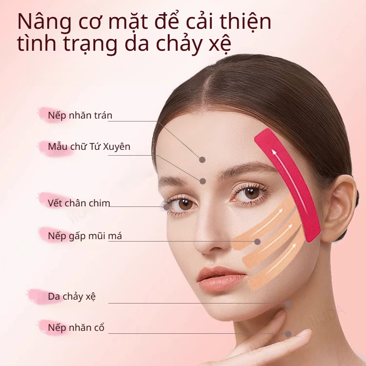 🔥Giá sốc🔥Băng dán cơ nâng cơ mặt / Băng dán mặt / Băng dán cơ nâng cơ da cho nếp nhăn mũi má và trán/Miếng dán giảm nếp nhăn và nâng cơ / Miếng dán giảm nếp nhăn có thể điều chỉnh độ co giãn cao