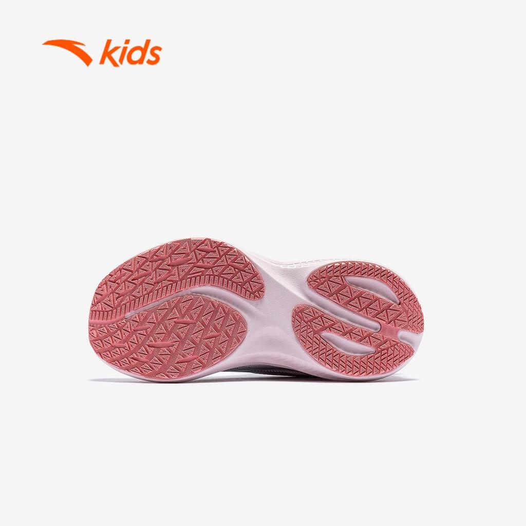 ANTA Kids Hydrogen Run Giày Chạy Thể Thao Bé gái 3225D9906 Size 28-32 Khóa Xoay, Đế Êm, Hạn Chế Trơn Trượt