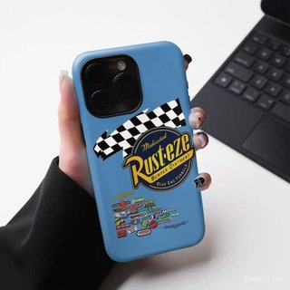 Ốp Điện Thoại Thích Hợp Cho iPhone Đỏ Xanh McQueen Thích Hợp Cho 17promax Ốp Điện Thoại iPhone16 Phim 15 / 14 / 13 Ốp Bảo Vệ Hai Trong Một UHCF