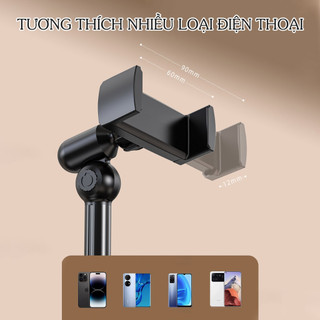 SUBOGDG Kẹp Điện Thoại, Giá Đỡ Điện Thoại Live Stream Xoay 360 Độ - Dễ Dàng Tùy Chỉnh Độ Cao, Góc Quay
