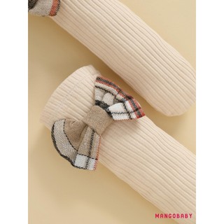 MG-Baby Girl Fall Trang Phục Dài Tay Kẻ Sọc In Váy Body Có Băng Đô Tất Bộ Quần Áo Trẻ Sơ Sinh