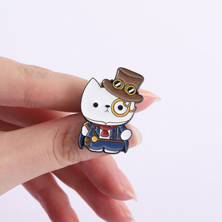 Mũ cơ khí retro steampunk mèo và vịt bằng thổ cẩm, phù hợp làm quà tặng