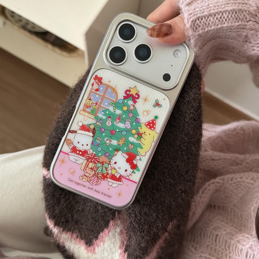 Ốp Lưng Cứng Tương Thích Với iPhone 13 14 14Pro 14ProMax 15 15Pro 15ProMax 16 16Pro 16ProMax 17 17Pro 17ProMax Ốp Họa Tiết Cây Giáng Sinh