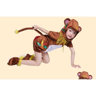 Halloween Trẻ Em Động Vật Biểu Diễn Trang Phục Mẫu Giáo Khỉ Biểu Diễn Trang Phục Động Vật Nhỏ Trường Tiểu Học Khỉ Câu Cá Mặt Trăng Phim Truyền Hình Trang Phục
