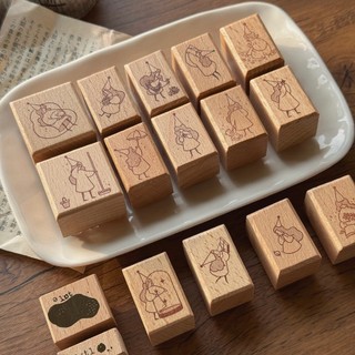 Con dấu gỗ rubber Stamp House Little Fairy mini size