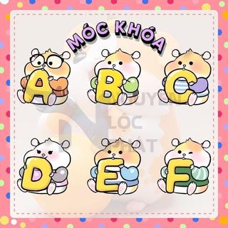 CHUỘT HAMTER Chữ Hoạt Hình Sáng Tạo Dễ móc khoá Trang Trí