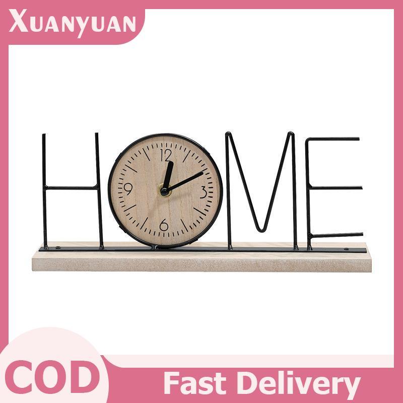 XUAN 1 Đồng Hồ Gỗ Trang Trí Nhà Sáng Tạo Đồng Hồ Bàn Phong Cách Bắc Âu Thời Trang Nghệ Thuật Đồ Trang Trí VN