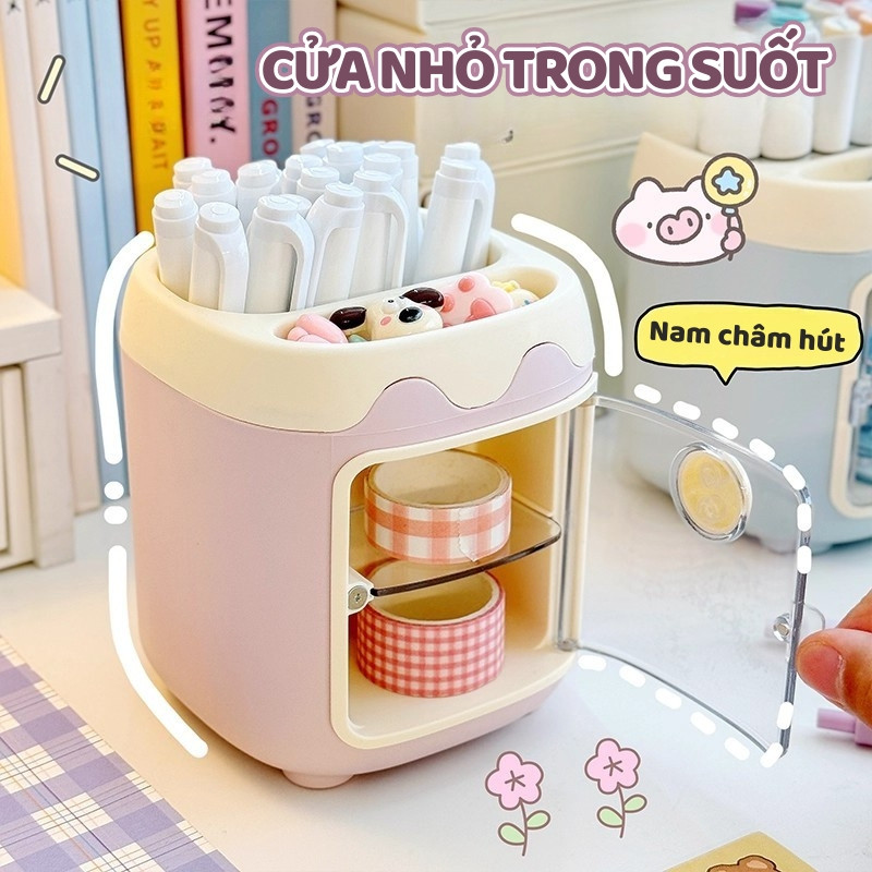 Hộp Đựng Bút Decor Hình Thú Cute – Lọ Cắm Bút Dễ Thương Trang Trí Bàn Học, Bàn Làm Việc