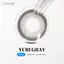 Kính áp tròng khoá ẩm 1 Ngày Màu Xám Xanh CARASE, Lens cận YURI GRAY