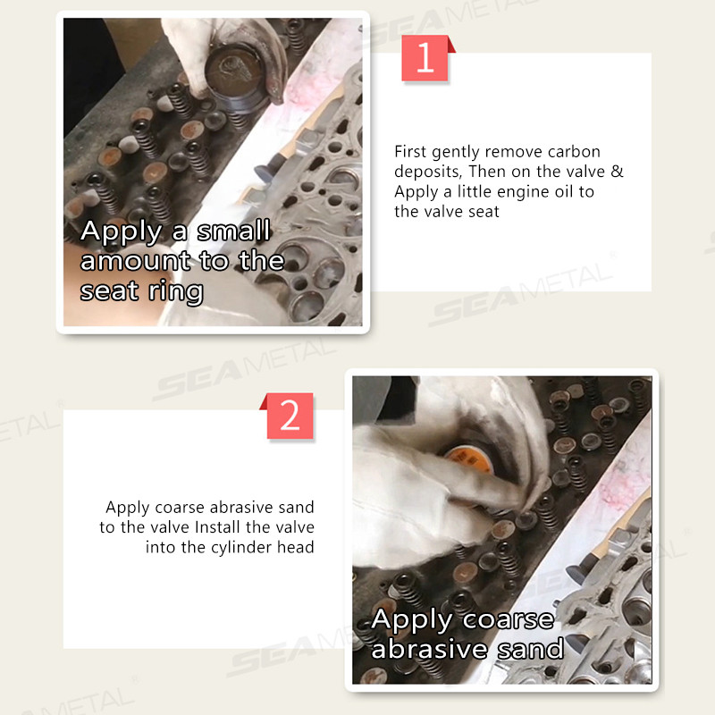 SEAMETAL 2 Chiếc Van Thủ Công Lapping Thanh Mài Cao Su Van Điều Khiển Lapping Hợp Chất Bộ Van Động Cơ Xe Máy Tự Động Dụng Cụ