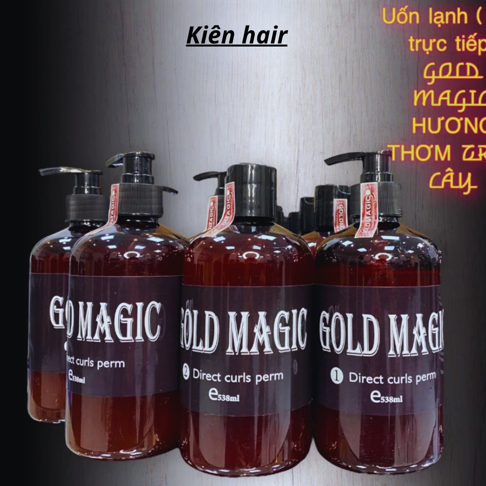 Thuốc uốn lạnh Gold Magic Qmax90, Thuốc uốn tóc đa năng siêu dưỡng, xoăn lâu | Trunghair