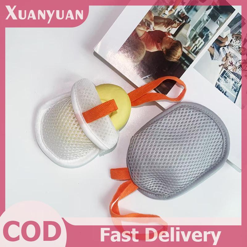 XUAN Tắm Làm Sạch Bọt Lưới Hai Mặt Túi Xà Phòng Tẩy Tế Bào Chết Toàn Thân Bọt Biển Phòng Tắm Lưới Xà Phòng Túi VN