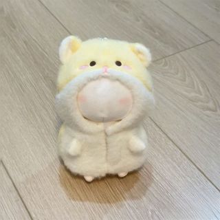 Quần áo búp bê PICESTADIO, Bộ đồ ngủ thu nhỏ 10cm màu vàng, Trò chơi thay đổi dễ thương Phim hoạt hình lông Hamster Doll Bộ đồ liền quần sang trọng