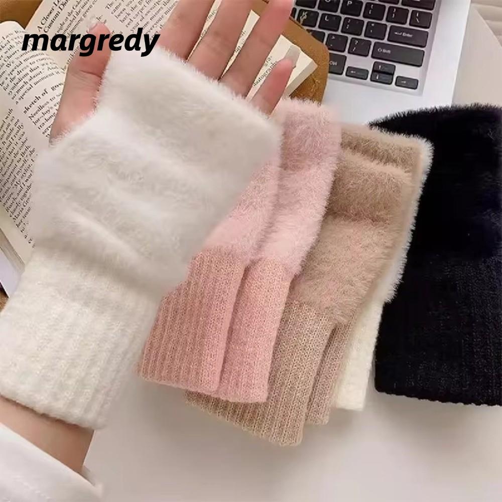 Găng tay nửa ngón MARGREDY cách nhiệt, sang trọng và mềm mại dành cho nữ mùa đông