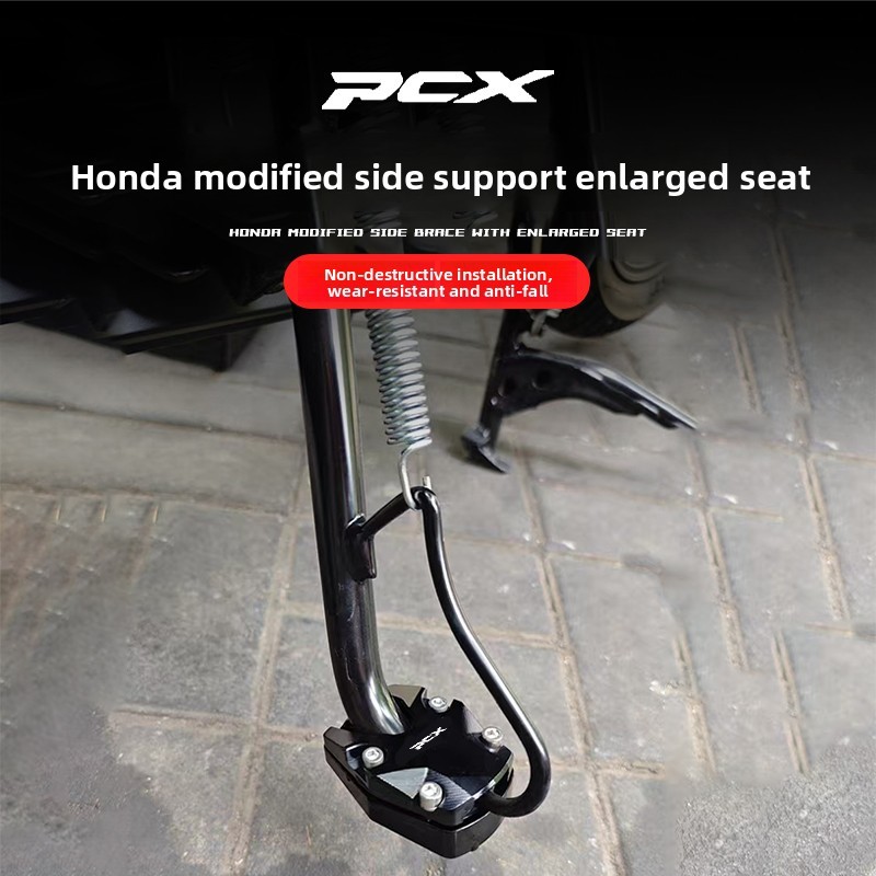 Dành Cho Xe Honda PCX160 PCX150 2021-2025 ADV150 Bên Đứng Phóng To Miếng Lót Chân Đế Mở Rộng Tấm Hỗ Trợ Đế