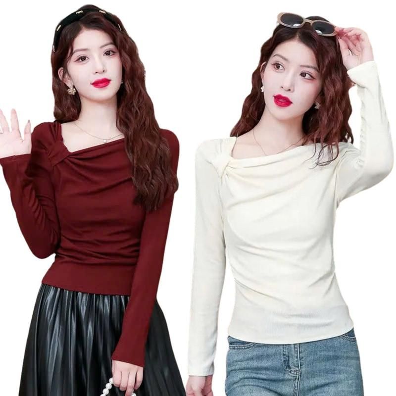 Áo Thun Nữ Dài Tay Bigsize ESHOP Thun Gân Ôm Body Dễ Thương Kiểu Đẹp Xinh Mùa Thu Đông MS531