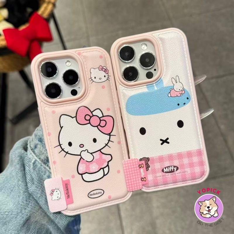 Ốp điện thoại hình mèo váy hoa cho iPhone 17promax 16promax 16plus 16pro 15promax 15plus 14plus 13 14 với họa tiết da trước phồng 14 chống rơi nữ sinh viên cắt GBD