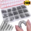 Bộ lò xo nén bằng thép không gỉ 304, Bộ lò xo đa năng đa kích thước cho rèm cửa ô tô Công cụ sửa chữa ấm đun nước bảo trì