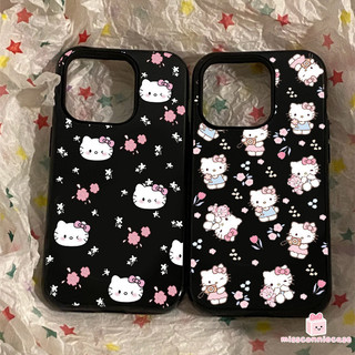 Ốp Lưng Cho Iphone 13 11 17 15 14 16 12 Pro Max Air 7 16 14 15 8 Plus XR X XS MAX SE 2022 Hoa Lãng Mạn Dễ Thương Hello Kitty Sang Trọng Bóng Bề Mặt