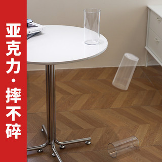 Chống Sốc Trong Suốt Bình Acrylic Trang Trí Phòng Khách Sắp Xếp Hoa Tài Lộc Tre Thủy Canh Nhẹ Sang Trọng Đơn Giản Làm Mới Xô Hoa RYYO
