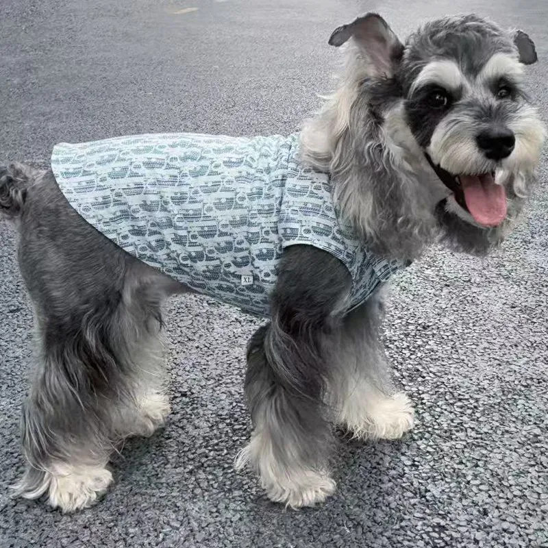 Mùa Thu Đông Thú Cưng Denim Áo Vest Phong Cách Chống Gió Chống Tĩnh Điện Cho Chó Chó Nhỏ Yorkshire