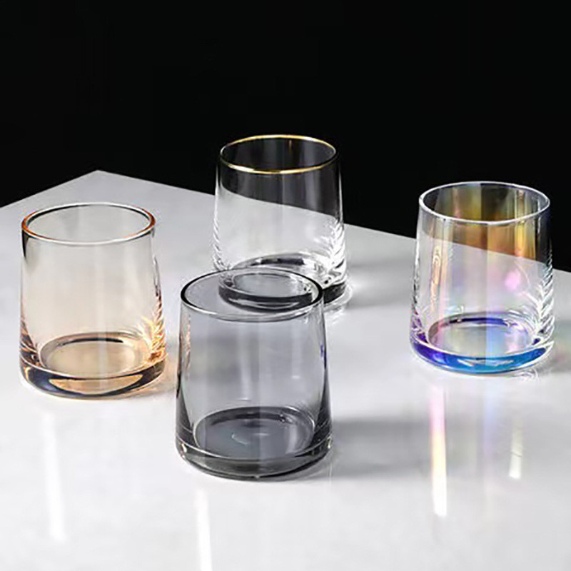 Trong Suốt Whisky Trong Suốt Giá Trị Cao Thủy Tinh Hình Thang Cốc Nước Thủy Tinh Nước súc Miệng Đơn Giản Kính B & B Khách Sạn Rượu Thủy Tinh Pha Lê