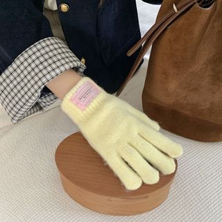 Găng tay giữ nhiệt NCE dệt kim len dày, chống lạnh và thời trang cho nữ mùa thu đông