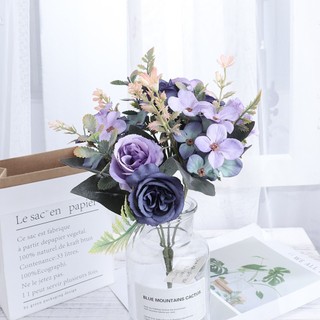 Bó Hoa Lụa Giả Hồng Mẫu Đơn Trang Trí Nhà Cửa Cưới Đẹp Cao Cấp Vintage Bắc Âu Decor Phòng Khách Bàn Làm Việc Đạo Cụ Chụp Ảnh Cô Dâu Cầm Tay Tone Thu Đông Sang Trọng Nhánh Cây Lá Nhựa Phụ Kiện Lãng Mạn Mới