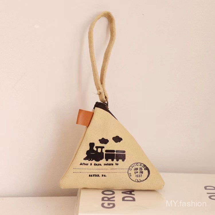 Tháp Eiffel Sáng tạo độc đáo Retro Zongzi Ví đựng tiền xu, Túi vải Mini dễ thương Túi đựng tiền xu Túi đựng chìa khóa