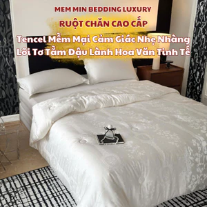 Ruột chăn Tencel Cotton dệt Jacquard Memminbedding Luxury mềm mịn Êm nhẹ dệt nổi hoa văn tinh tế - CH665