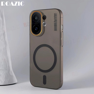 Sang Trọng Mỏng Mờ Nửa Trong Suốt Vỏ Điện Thoại Tương Thích Cho VIVO S30 S30 Pro Mini Từ Tính Chống Vân Tay Chống Rơi Chống Sốc Ốp Lưng PC Cứng RS01