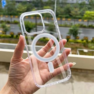 Ốp lưng iphone trong suốt chống sốc - Hỗ trợ sạc không dây cho 11 pro max 12 promax 13 14 15 Plus 16 17 ProMax 17 Air