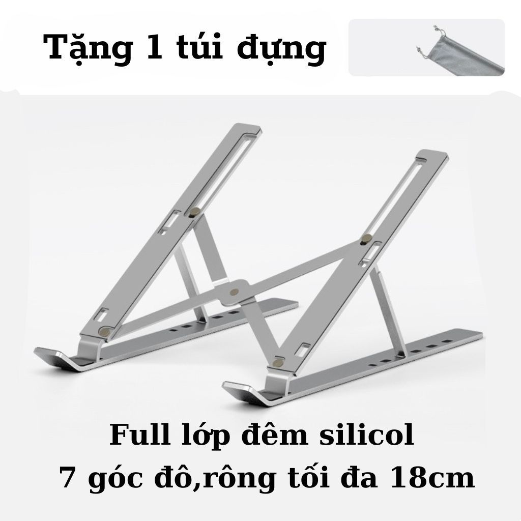 Giá đỡ máy tính điều chỉnh chiều cao - Thiết kế ergonomic, giảm mỏi vai gáy，nhôm N3 ，kèm quạt tản nhiệt