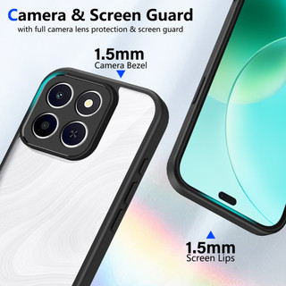 Dành cho Honor X6C 4G / X8C 4G / X9C 5G / X60 Pro 5G Ốp điện thoại cứng trong suốt Khung silicon mềm chống rơi Vỏ mỏng chống sốc