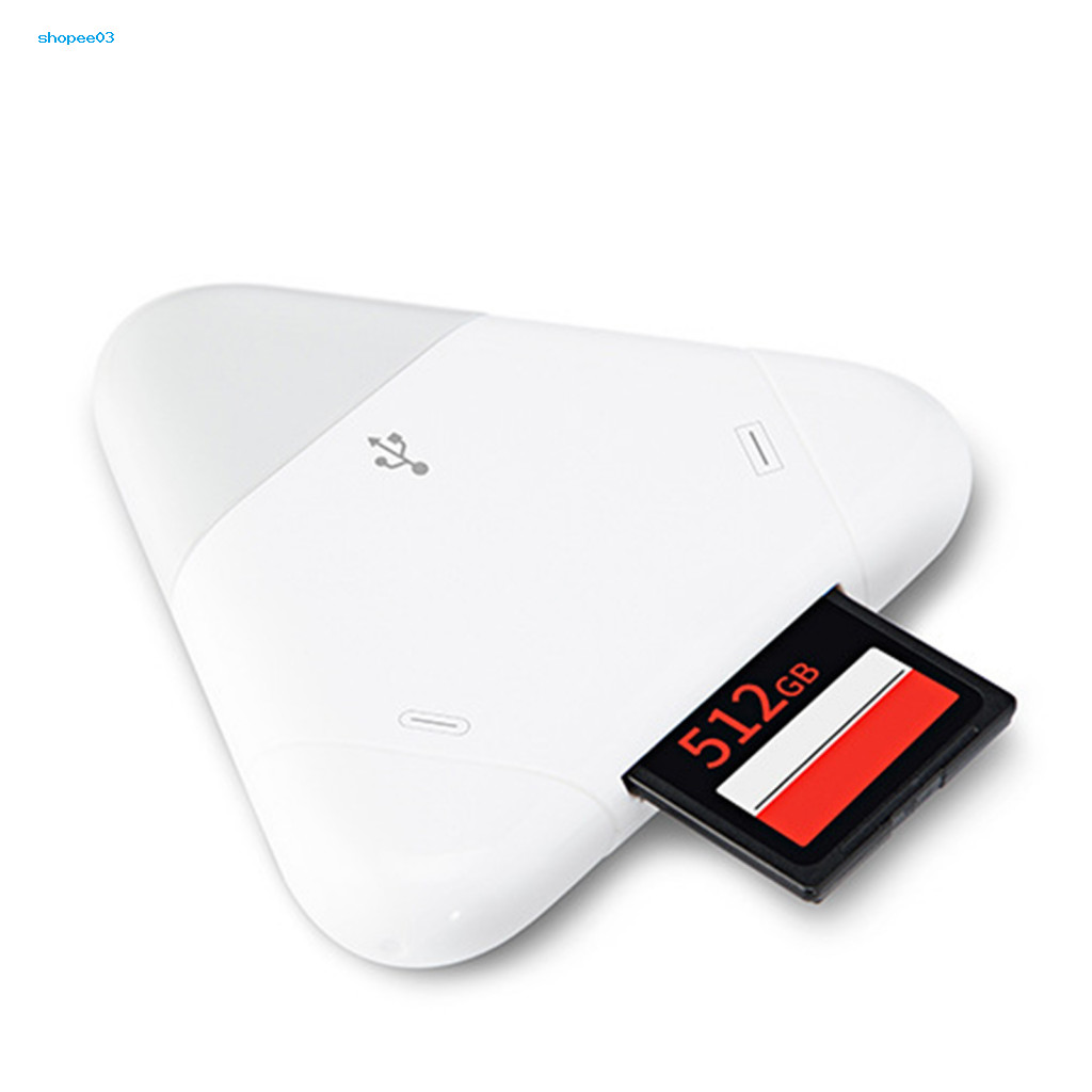 [Ky] Đầu đọc thẻ Bộ chuyển đổi thẻ nhớ TF / Micro-SD tam giác 3 trong 1 cho điện thoại di động