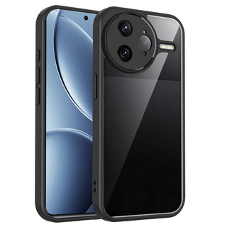 Dành Cho Redmi K80 Pro 5G Ốp điện thoại Cứng Trong Suốt Mặt Sau Aryclic Khung Silicon Mềm Chống Rơi Chống Sốc Mỏng Bao