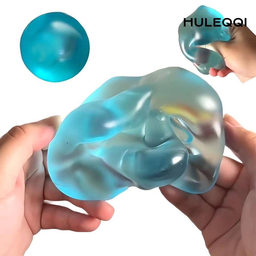 Đồ chơi Squishy HULEQI, Giảm căng thẳng Màu xanh trong suốt Chống căng thẳng Cảm giác Fidgets, Chất liệu mềm Mô phỏng khả năng phục hồi chậm Mứt mềm mô phỏng giác quan cho quà tặng Giáng sinh